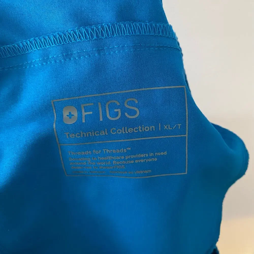 FIGS Alpine Blue Tansen Jogger Scrub Pants Uniform PO 1652 Men's size XL Tall